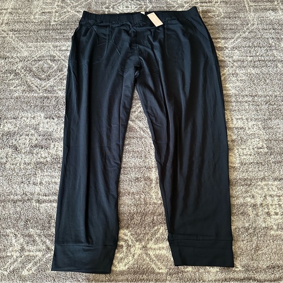 NWT ThirdLove WonderKnit Pajama Jogger Pants Black - Picture 3 of 7